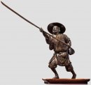 Samurai mit Naginata, Japan, Meiji-Periode (1).jpg
